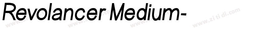 Revolancer Medium字体转换